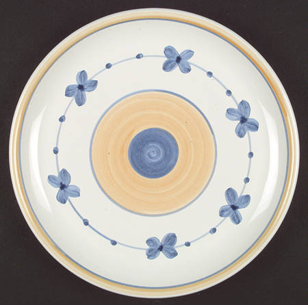 Marina (Blue&Yellow) 14" Chop Plate (Round Platter)
