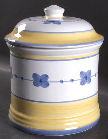 Marina (Blue&Yellow) Large Canister & Lid