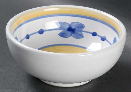 Marina (Blue&Yellow) Fruit/Dessert (Sauce) Bowl