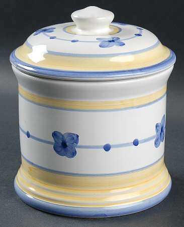 Marina (Blue&Yellow) Medium Canister & Lid
