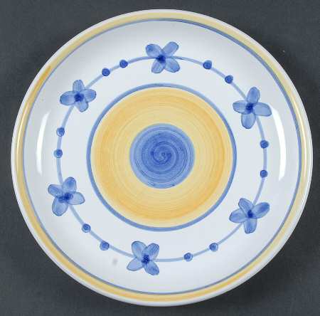 Marina (Blue&Yellow) Salad Plate