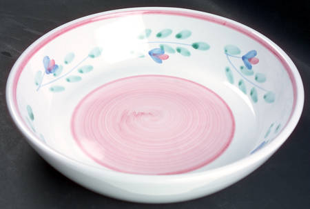 Pink Garland 10" Pasta Serving Bowl