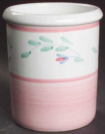 Pink Garland Utensil Holder