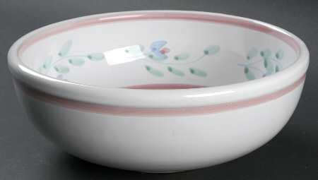 Pink Garland 8" Round Vegetable Bowl