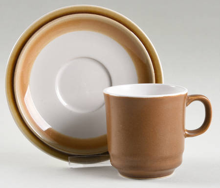 Luna Flat Cup & Saucer Set by Casual Ceram