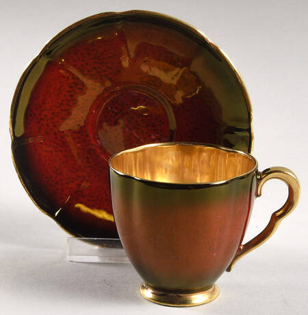 Rouge Royale Footed Demitasse Cup & Saucer Set