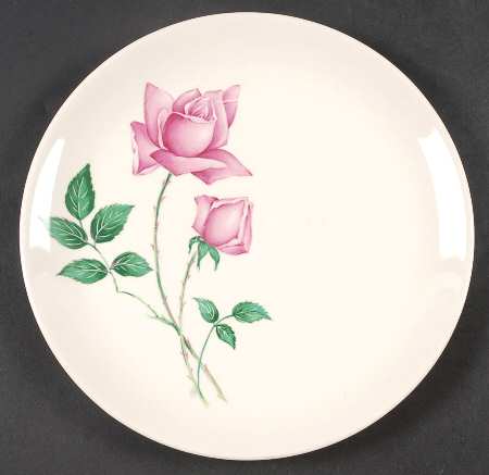 Bermuda Rose (No Trim) Luncheon Plate