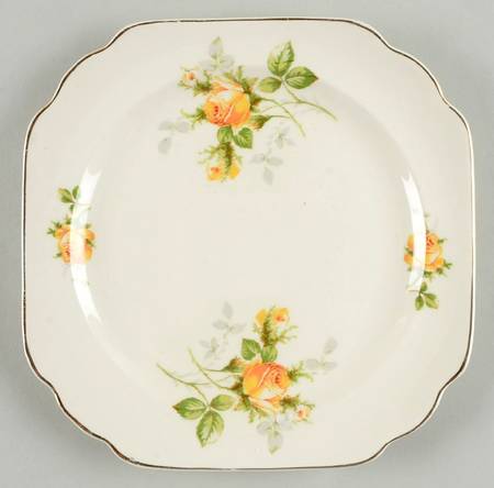 Golden Era Square Salad Plate