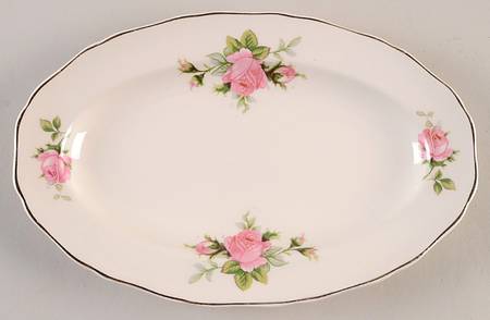 Moss Rose (Solid Gold Trim) Relish/Gravy Underplate
