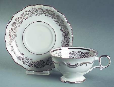 Bridal Rose Footed Cup & Saucer Set
