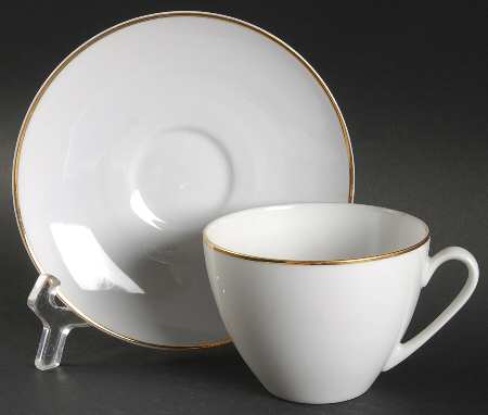 Monarch Flat Cup & Saucer Set