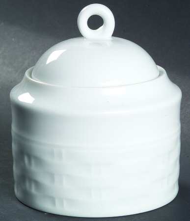 Basketweave Sugar Bowl & Lid