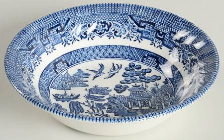 Blue Willow (Scalloped) Coupe Cereal Bowl