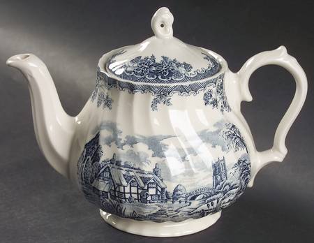 Brook-Blue, The (Made in England) Teapot & Lid