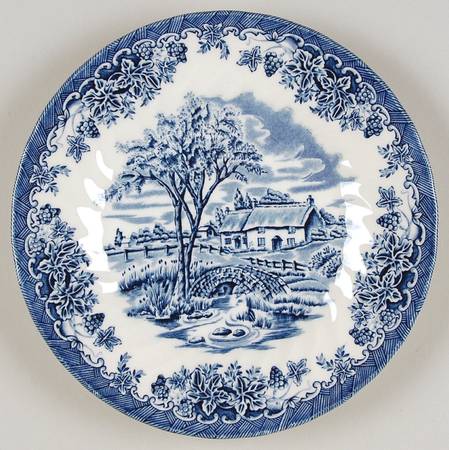 Brook-Blue, The (Made in England) Salad Plate