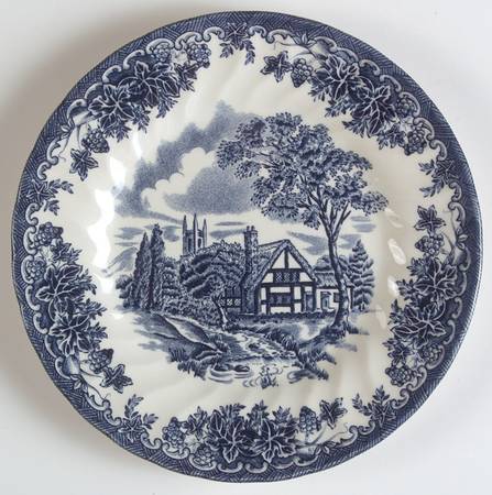 Brook-Blue, The (Made in England) Bread & Butter Plate