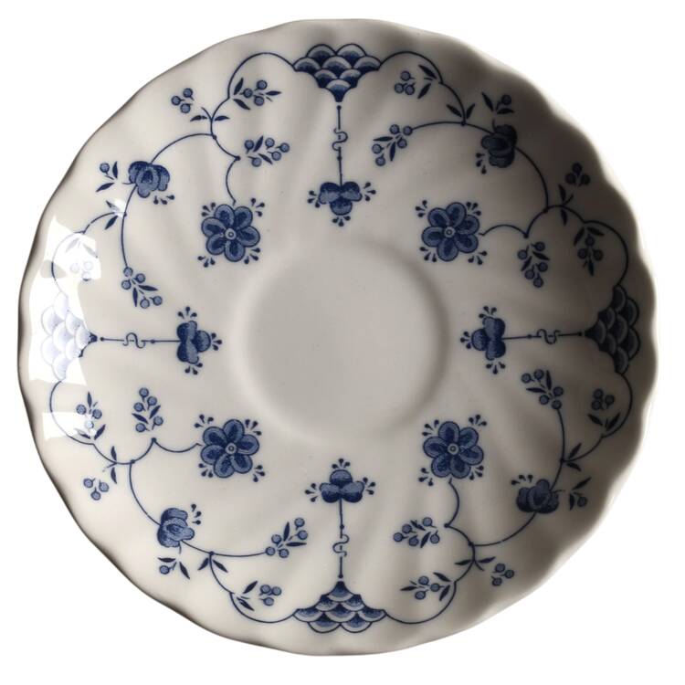 Finlandia (Swirl Rim, England) Saucer for Flat Cup