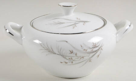 Wheat Spray Sugar Bowl & Lid