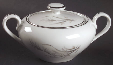 Wheat Spray Sugar Bowl & Lid