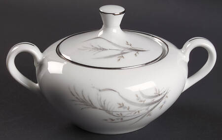 Wheat Spray Sugar Bowl & Lid
