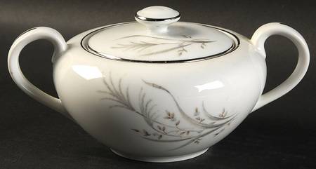 Wheat Spray Sugar Bowl & Lid