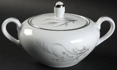 Wheat Spray Sugar Bowl & Lid