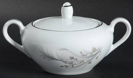 Wheat Spray Sugar Bowl & Lid