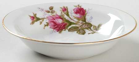 Moss Rose Rim Fruit/Dessert (Sauce) Bowl