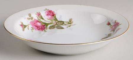 Moss Rose Rim Soup Bowl