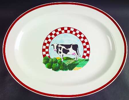 Fannie's Farm 18" Oval Serving Platter