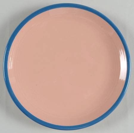 Rio Orange (Blue Trim) Salad Plate