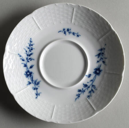 Blue Carnation Saucer for Flat Cup