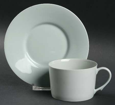Celadon Flat Cup & Saucer Set
