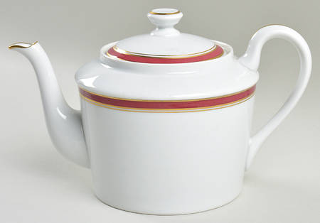 Diplomat Red Teapot & Lid