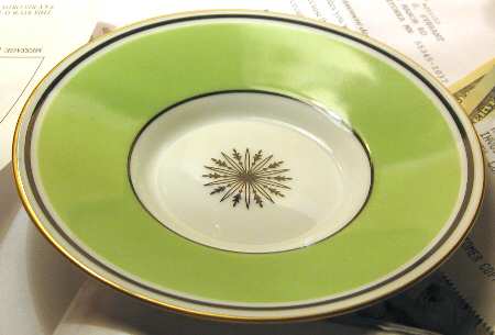 Directoire Green Saucer for Demitasse Cup
