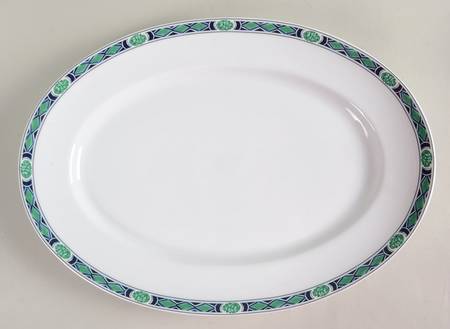 Esmeralda 14" Oval Serving Platter by Ceralene