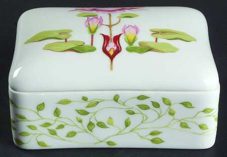 Fleur D' Eau Rectangular Box with Lid