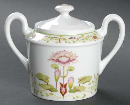 Fleur D' Eau Sugar Bowl & Lid