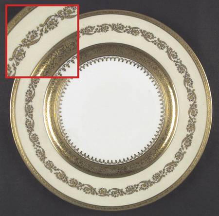 Imperiale Large Dinner Plate by Ceralene