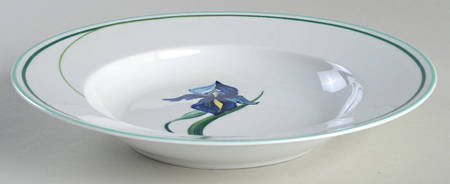 Iris Large Rim Soup Bowl