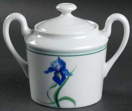 Iris Sugar Bowl & Lid