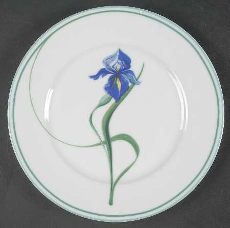 Iris Salad Plate by Ceralene