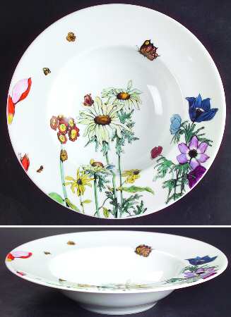 Jardin De Fleurs Rim Soup Bowl
