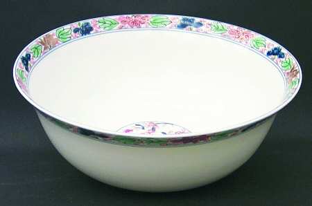 Koutani (White Background) 10" Large Salad Serving Bowl