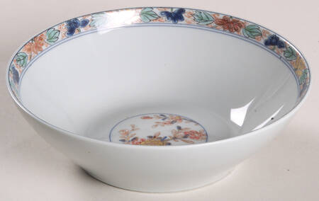Koutani (Celadon Background) Fruit/Dessert (Sauce) Bowl