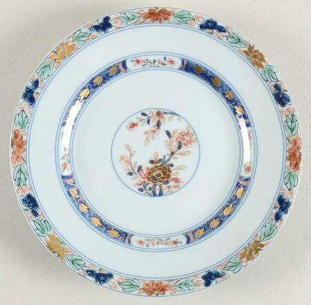 Koutani (Celadon Background) Bread & Butter Plate
