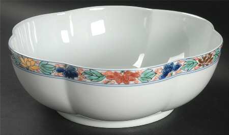 Koutani (Celadon Background) Extra Large Melon Bowl