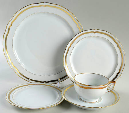 Marie Antoinette (Gold) 5 Piece Place Setting