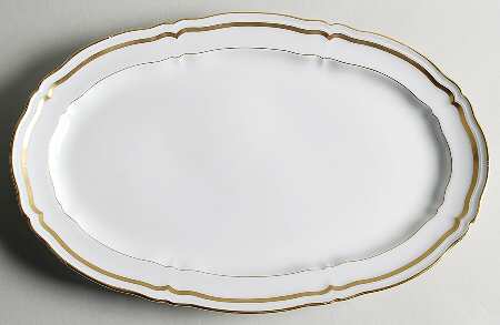 Marie Antoinette (Gold) 16" Oval Serving Platter