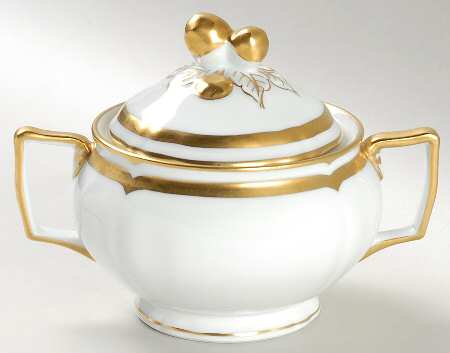 Marie Antoinette (Gold) Sugar Bowl & Lid
